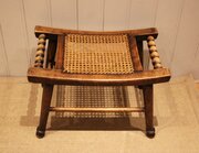 Turned Beech Cane Seat Stool