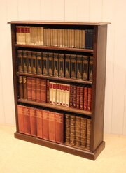 Victorian Oak Open Bookcase