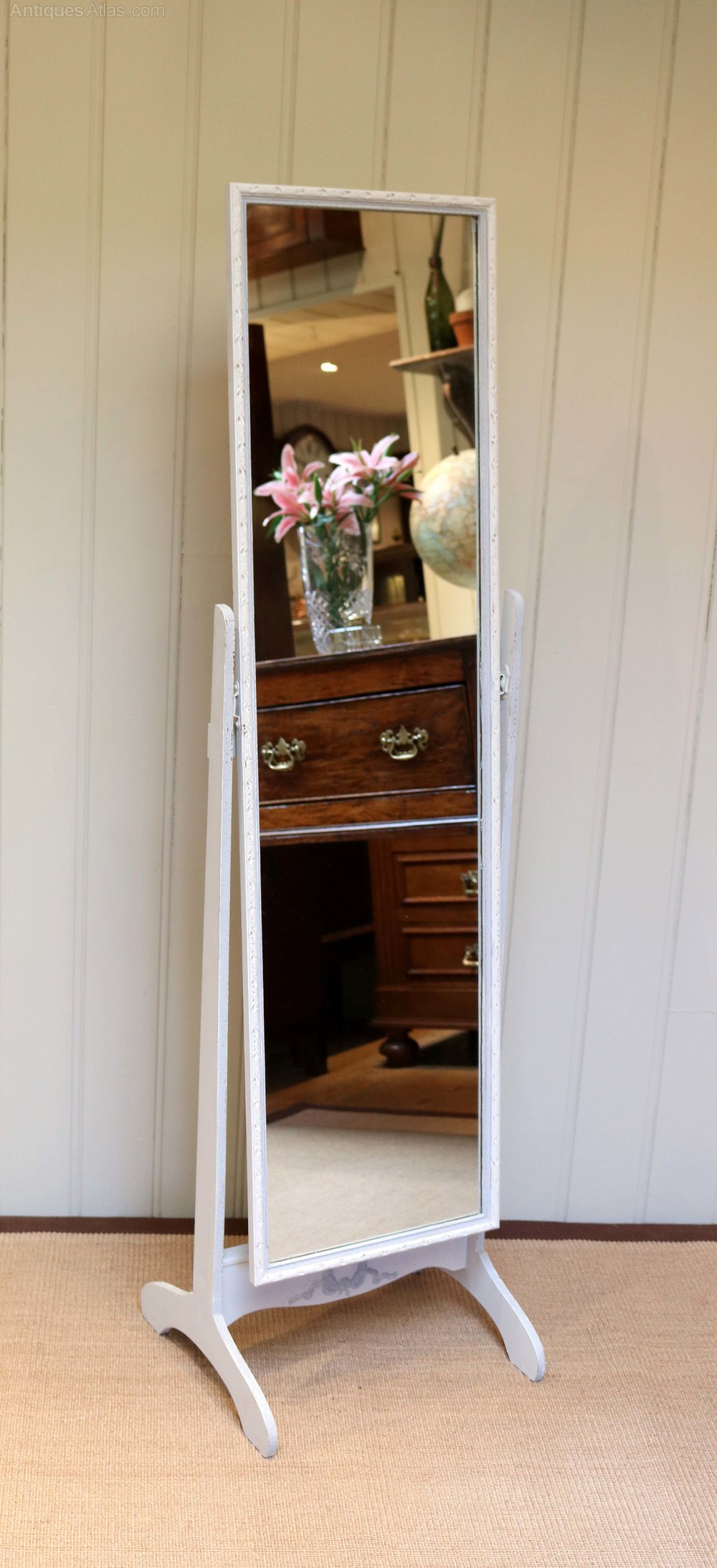 Antiques Atlas Vintage Painted Cheval Mirror