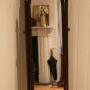 Walnut Cheval Mirror