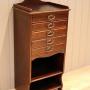 Walnut Finish Music Cabinet