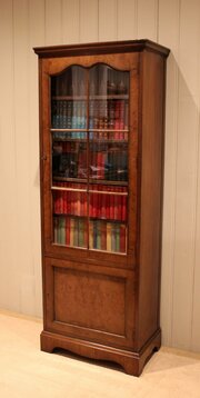 Walnut Glazed Bookcase