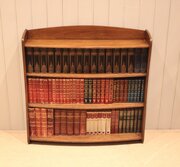 Walnut Graduated Open Bookcase 