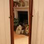 Walnut Queen Anne Style Cheval Mirror