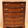 Walnut Serpentine Front Chest Of Drawers