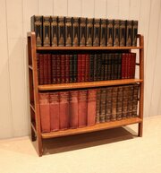 Walnut Three Tier Graduated Open Bookcase