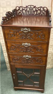 Edwardian Music Cabinet