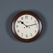 14&quot; Enfield Chiming Mahogany Station Wall Clock 