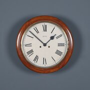 15? Smiths Antique Chiming Wall Clock In Mahogany 