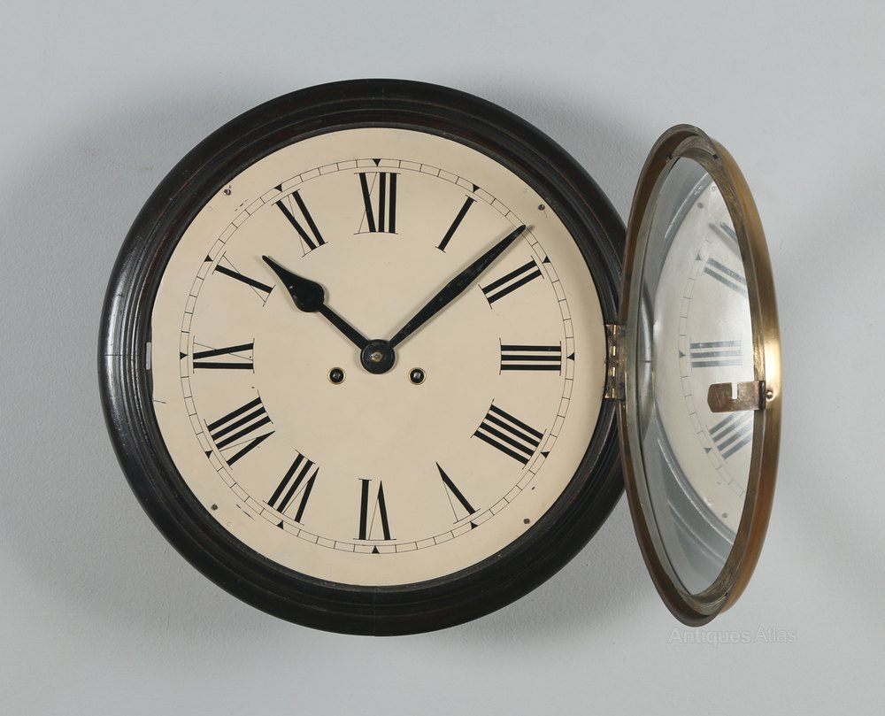 Antiques Atlas 16" Mahogany West End Chiming Round Wall Clock