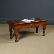 18th Century Style Oak Coffee Table With Drawer