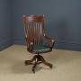 American Oak Sheriffs Office Desk Chair (c.1910)