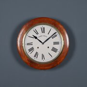 Antique 16" Anglo Swiss Railway Station Clock