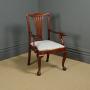 Antique Chippendale Style Mahogany Armchair c1880