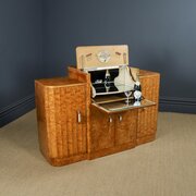 Art Deco Satinwood Cocktail Drinks Cabinet Sideboard