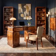 Antique English Art Deco Skyscraper Desk