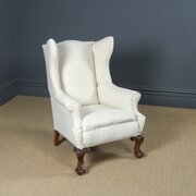 Antique Chippendale Style Wingback Chair (c.1850)