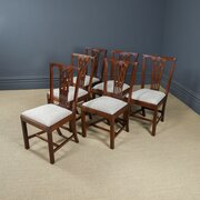 Antique English Set Of 6 Dining Chairs