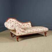 Antique English Victorian Rosewood Chaise Longue