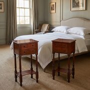 Antique Pair Of Victorian Mahogany Bedside Tables