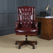 Antique Style Mahogany Office Desk Chair