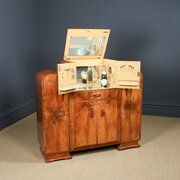 Art Deco Epstein Walnut Cocktail Cabinet Sideboard