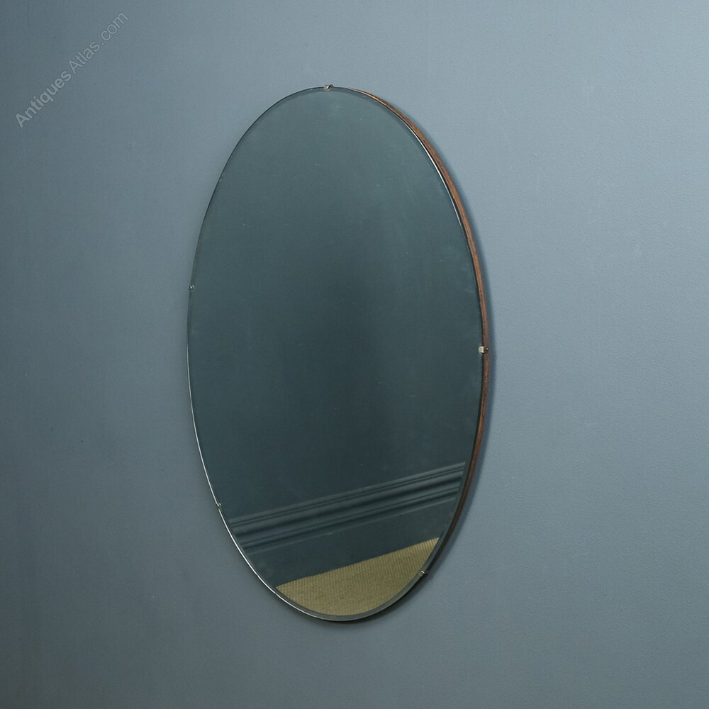 Antiques Atlas Art Deco Oval Hanging Mirror (c.1930)