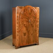 Art Deco Two Door Walnut Wardrobe Armoire (c.1930)