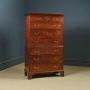 Georgian Mahogany Tall Chest on Chest with Drawers