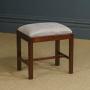 Georgian Style Mahogany Upholstered Stool (c.1890)