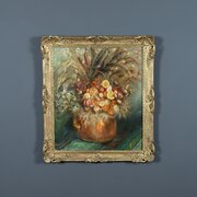 Mid Century Belgium Impressionist Oil Painting