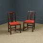 Pair of Georgian Chippendale Elm Dining Chairs