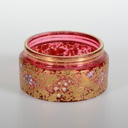 Antique Enamel French Glass Dish