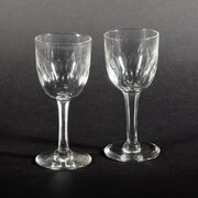 Antique Pair Of Edwardian Wine Glasses