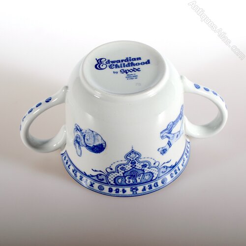 Antiques Atlas - Spode Edwardian Twin Handled Childhood Cup