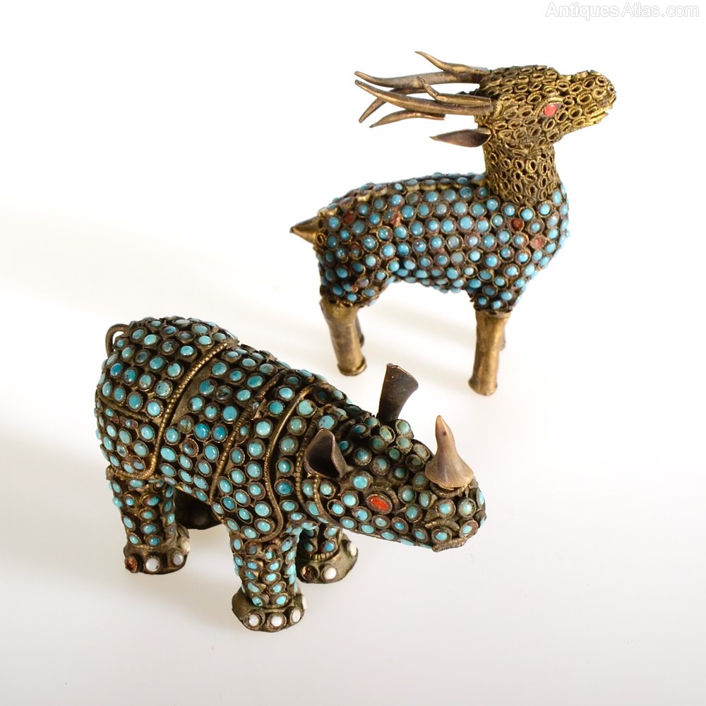 Antiques Atlas Vintage Brass Nepali Animal Figures