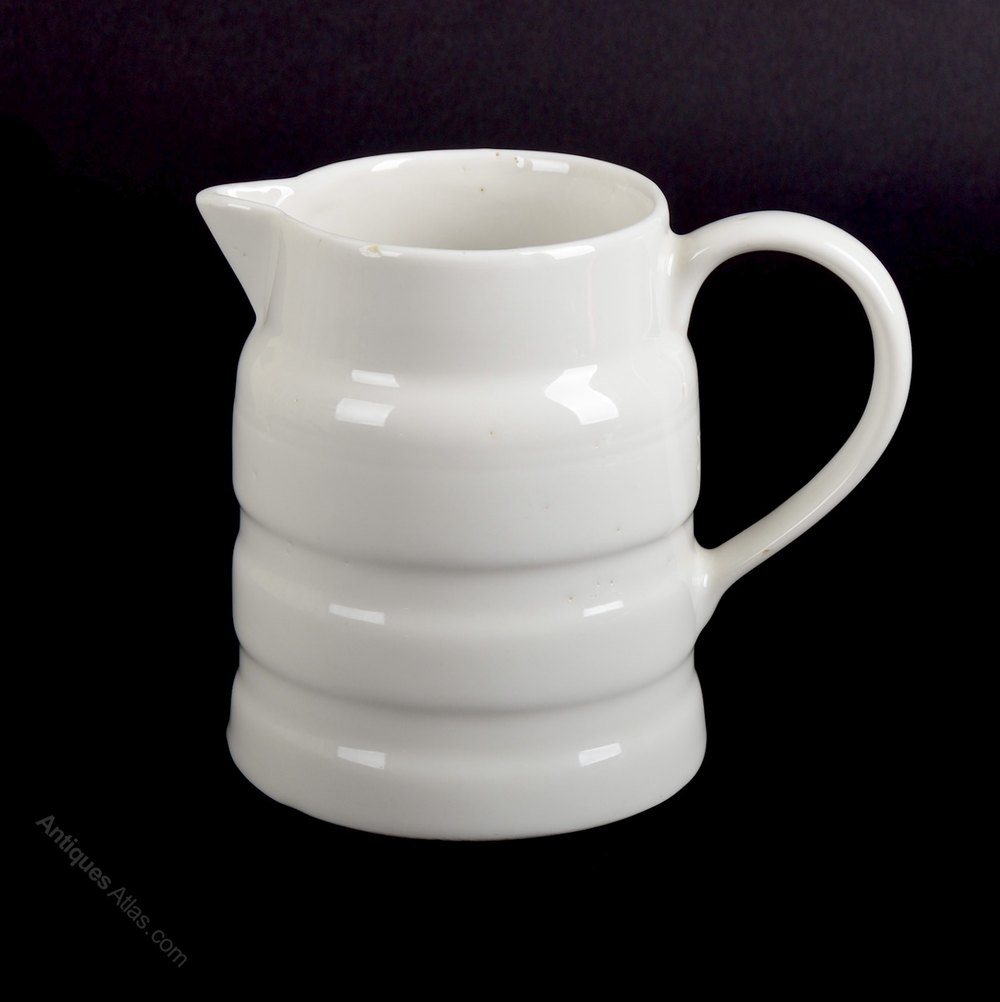Antiques Atlas Vintage White Banded Milk Jug