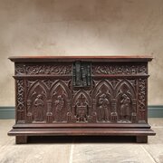 A 16th Century And Later Coffer.