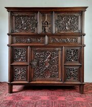 A 16th Century Flamboyant Gothic Cupboard.