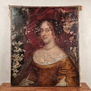 A 17th Century Portrait Of A Lady. 