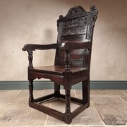 A 17th Century Wainscot Chair.