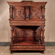 A 17th Century Walnut Cupboard. 