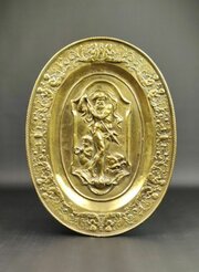 A 19th Century Display Plaque Depicting Neptune.