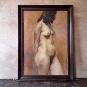 A 20th Century Nude Oil Painting