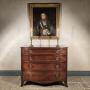 A Georgian bow front chest of drawers. 