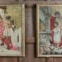 A Pair Of 18thc Silk Work Pictures.