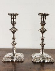 A Pair Of 19th Century Candlesticks.