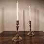 A Fine Pair Of Mid 18th Century Brass Candlesticks