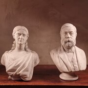 A Pair Of 19th Century Marble Busts.