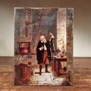 A Small 18th Century Oil On Panel.